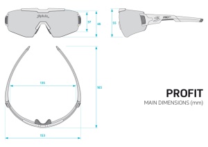Spiuk - ochelari soare sport Profit, 2 lentile de schimb transparent si rosu oglinda - rama rosie - Img 3