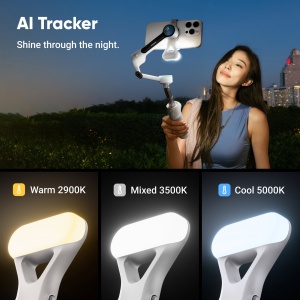 Stabilizator smartphone Insta360 Flow 2 Pro AI Tracker Bundle - alb Arctic White - Img 6