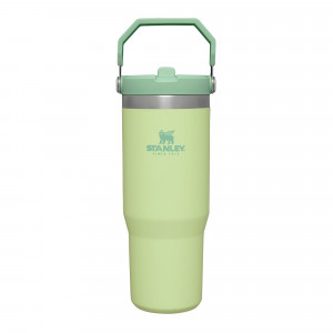 Stanley - termos tip sticla cu pai - Flip Straw Tumbler - Citron - 890 ml