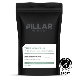Supliment magneziu Pillar Performance Triple Magnesium pudră - lemon lime, plic 200g