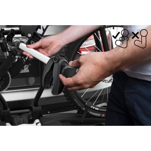 Suport pentru 2 biciclete, Thule EasyFold XTF 2, cu prindere pe carligul de remorcare (13 pini) - Img 3