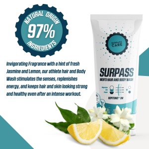 Surpass - gel de bus barbati Men`s hair and body wash Sepitonic 3M - 250ml - Img 7
