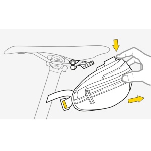 Topeak - geanta sa Bicicleta Aero Wedge Pack II, marime L - negru - Img 13