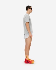 Tricou alergare CEP Core Run - gri deschis | respirabil cu mesh - Img 4