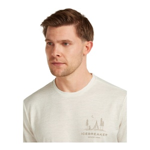 Tricou Barbati Icebreaker Merino 150 Tech Lite Peaceful Pass Gri - Img 5