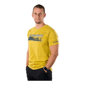Tricou Barbati Northfinder Hiking From Organic Cotton – Bartolom Mustard