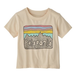 Tricou Copii Patagonia Baby Fitz Roy Skies Pink