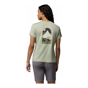 Tricou Femei Columbia Parsons Point™ Back Graphic Oliv - Img 5
