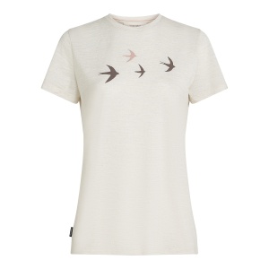Tricou Femei Icebreaker 150 Tech Lite Bird Transit Grey - Img 5