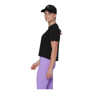 Tricou Femei Mammut Base Cropped Glacier Negru - Img 4
