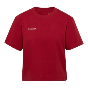 Tricou Femei Mammut Base Cropped Mini Logo Rosu - Img 2