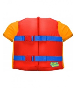 TYR - bluza cu centura copii - Kids Flotation Shirt - rosu - Img 2