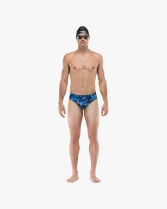 TYR - costum inot barbati tip slip - Durafast Lite Brief Seismo - Blue | Green - 26 (XS) - Img 10