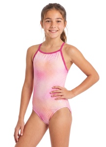 TYR - costum inot intreg pentru fete - Durafast Elite Addy Diamondfit Frazil Swimsuit - Turquoise | Multi - L - Img 1