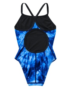 TYR - costum inot intreg pentru fete - Durafast Lite Diamondfit Miasma Swimsuit - Blue - 24 - Img 2
