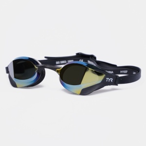 TYR - ochelari inot performanta - Tracer-X RZR Racing Goggles Mirrored - auriu | negru - Img 2