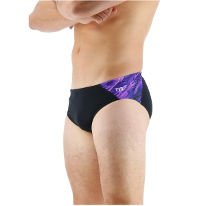 TYR - Slip inot pentru barbati Cadence racer brief - negru mov - Img 4