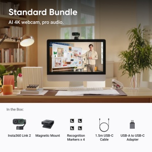 Webcam Insta360 Link 2 - Standard Edition | 4K AI Tracking - Img 2