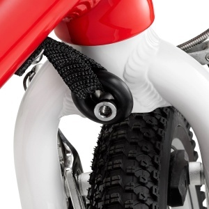 Woom - bicicleta copii 16" Woom 3 AUTOMAGIC, varsta recomandata 4-6 ani (105-120cm) - 6 kg - rosu intens alb - Img 4