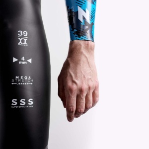 Z3R0D - costum neopren barbati Archi wetsuit - negru albastru - Img 7