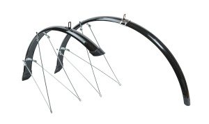 Apărători noroi Bikefun Trekking aluplastic negru 46 mm 700C - Bfu015