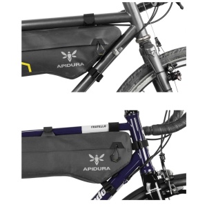 Apidura - geanta cadru bicicleta Expedition Frame Pack 5 litri (pentru cadru inalt) - gri negru - Img 3