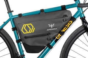 Apidura - geanta cadru bicicleta Expedition Full Frame Pack 14 litri - gri negru galben - Img 3