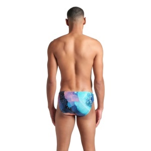 Arena - costum inot barbati - slip - Swim Br Allover - Calypso I Coral Multi - Img 4