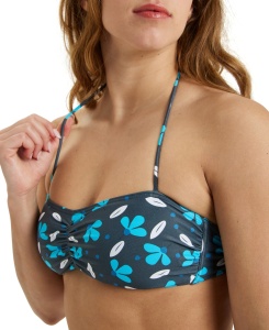Arena - costum inot femei 2 piese - Bikini Bandeau Allover - Asphalt I Multi - Img 3