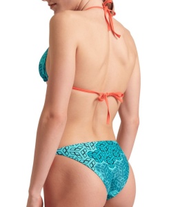 Arena - costum inot femei 2 piese - bikini - Water Print bikini triangle - Camo Kikko Water Multi - Img 5