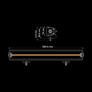Bara LED Siberia XPA Double Row 22 inch (56.5cm), 11500 lm, raza 760m, 149W Strands - Img 3