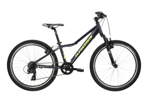 Bicicleta Copii Kross Hexagon JR 24 24 inch neagra Shimano Tourney