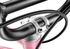 Bicicleta copii Woom 4 Go cu roti 20" roz pudra (powder pink) - Img 9