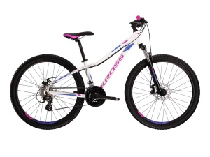 Bicicleta MTB Hardtail Kross LEA 3.0 26 inch alba Shimano Altus