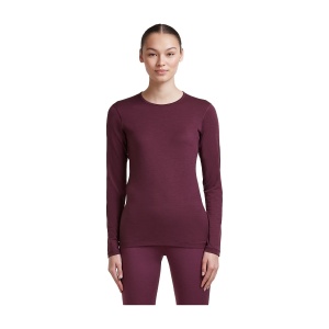 Bluza Femei Icebreaker Merino 200 Oasis Crewe Thermal Purple