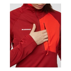 Bluza Femei Mammut Aenergy Light Ml Half Zip Pull Dark Mammut Red-Mammut Red - Img 6