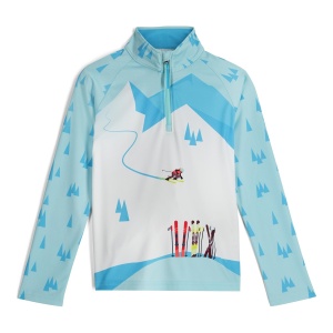 Bluza Fete Spyder Surface 1/2 Zip Crystal Blue - Img 1