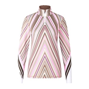 Bluza Termica Femei Bogner Fire+Ice Ilvy 3 Beige-Pink