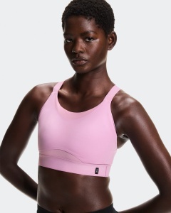 Bustieră On Performance Bra W - roz Sakura | suport mediu alergare - Img 3