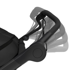 Carucior Thule Urban Glide 3 Double cu catarama hamului magnetica, Black - Img 4