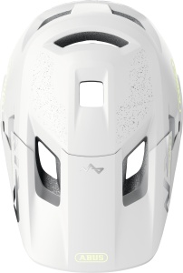 Cască copii MTB full-face Abus YouDrop FF - alb cu accente lămâie - Img 4