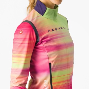 Castelli - jacheta ciclism - Perfetto LTD RoS 2 W 4-14 gr C - roz multicolor - Img 3