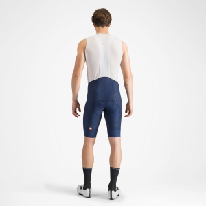 Castelli - pantaloni ciclism scurti cu bretele - A/C Bibshort - 22-40 gr C - albastru belgian - Img 4
