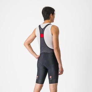 Castelli - pantaloni ciclism scurti cu bretele - Entrata 2 Bibshort - 15-35 gr C - negru - Img 2