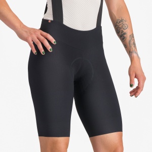Castelli - pantaloni ciclism scurti cu bretele - Premio Evo W Dt Bibshort - 16-35 gr C - negru - Img 3