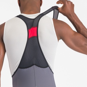 Castelli - pantaloni ciclism scurti cu bretele - Unlimited Cargo Bibshort - 15-35 gr C - gri inchis Smokey - Img 4