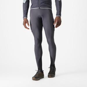 Castelli - pantaloni lungi cu bretele 4-16 gr C - Unlimited Trail - antracit