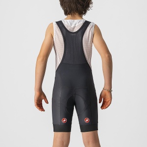 Castelli - pantaloni scurti cilism cu bretele si bazon copii - Jr Competizione Bibshort - 14-38 gr C - negru - Img 2