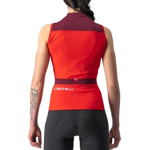 Castelli - tricou pentru ciclism fara maneci pentru femei Solaris sleeveless jersey - rosu visiniu - Img 3
