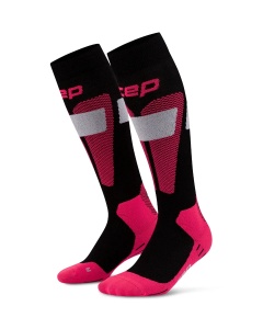 CEP - sosete compresie tall - Ski Merino 3.0 W - black | pink - II - Img 2